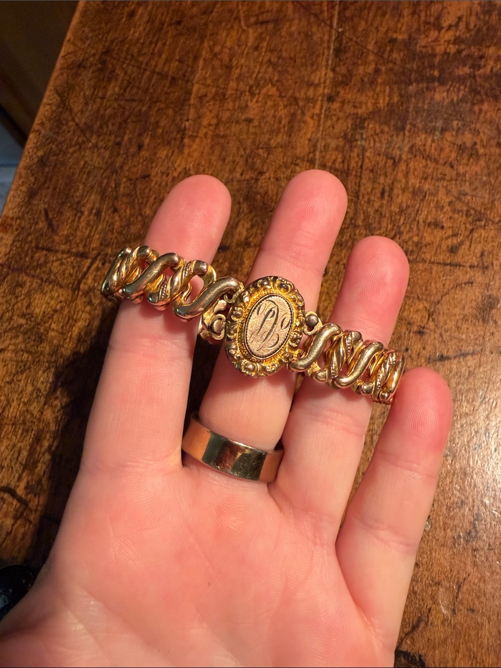 Vintage Gold Filled Sweetheart Expansion Stretch Bracelet